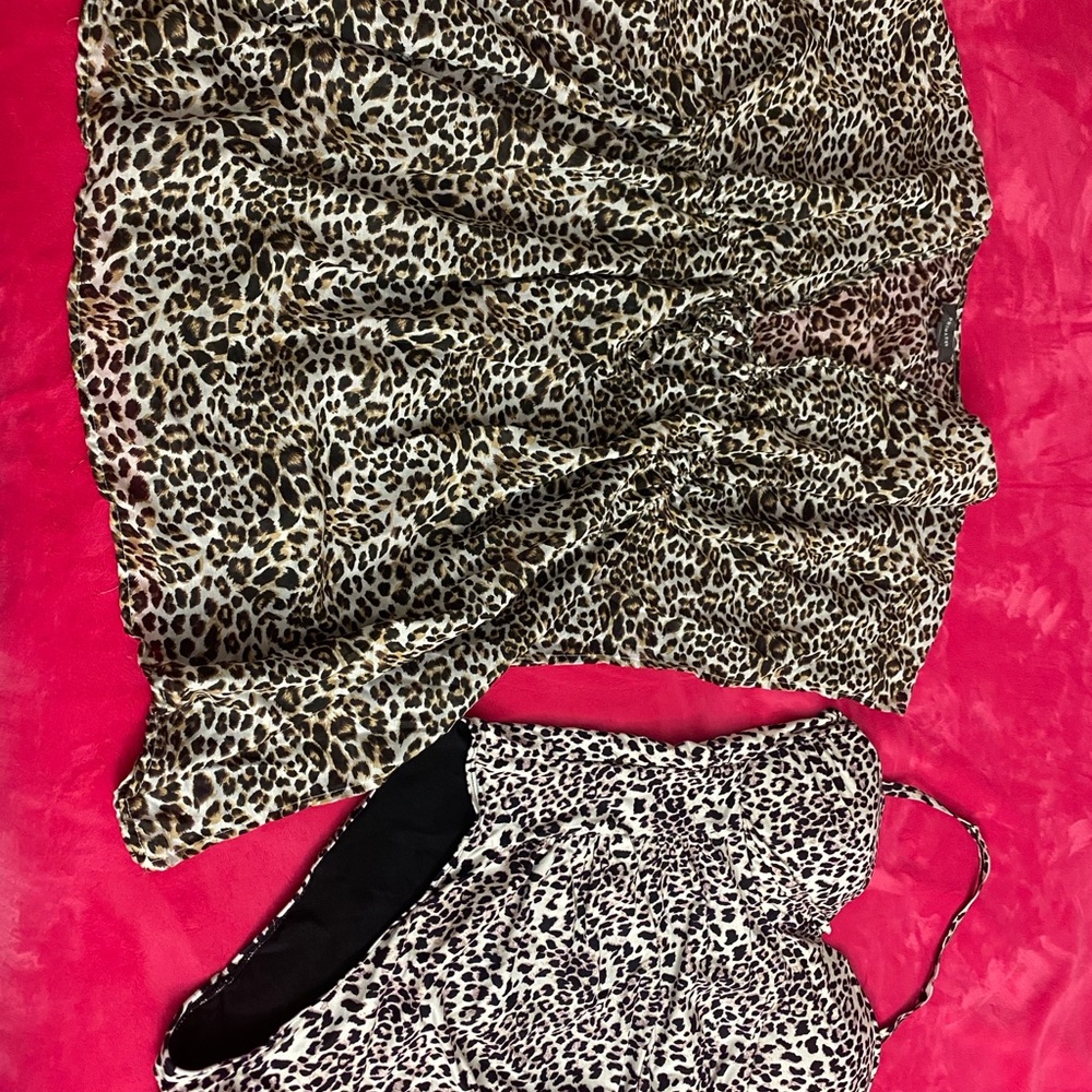 Leopard Print Women's Skirt